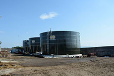 Budowa zbiorników emaliowanych na gnojowicę w Polance